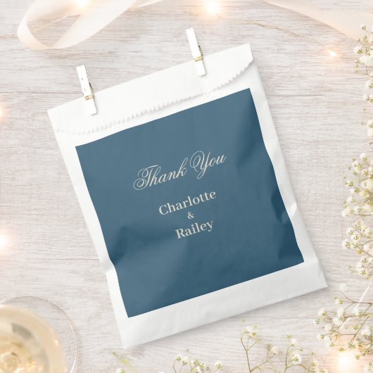 Sachets En Papier Mariage blanc de la marine (Coupé)