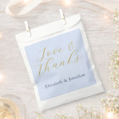 Sachets En Papier Mariage bleu opulent (Coupé)