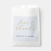 Sachets En Papier Mariage bleu opulent (Devant)