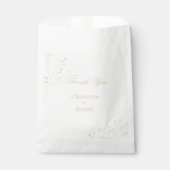 Sachets En Papier Mariage Boho Floral Beige (Devant)