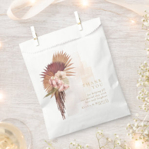 Sachets En Papier Mariage Boho Oasis Floral Merci ID959