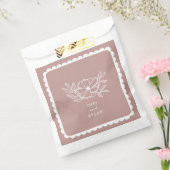 Sachets En Papier Mariage botanique rose floral (Scellé)