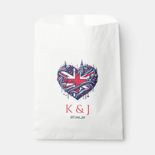 Sachets En Papier MARIAGE britannique (Devant)