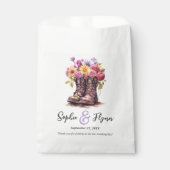 Sachets En Papier Mariage campagnard de bottes florales rustique aqu (Devant)