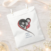 Sachets En Papier Mariage cardiaque (Coupé)