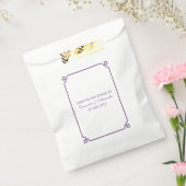 Sachets En Papier Mariage chic violet déco (Scellé)