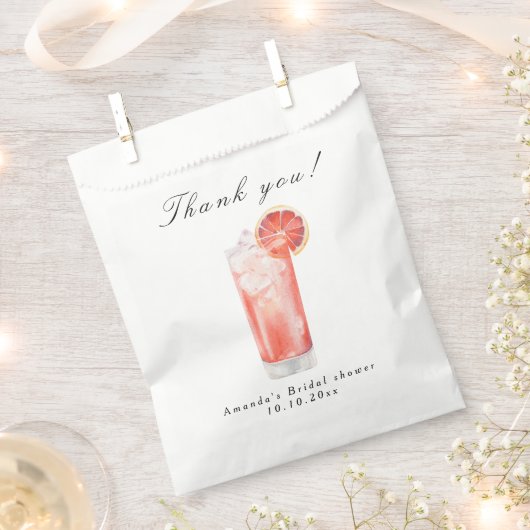 Sachets En Papier Mariage Citron Cocktail (Coupé)