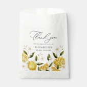 Sachets En Papier Mariage Citron Main Squeeze (Devant)