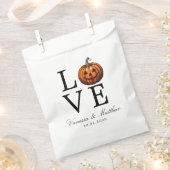 Sachets En Papier Mariage Citrouille d'amour (Coupé)