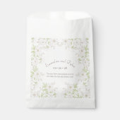 Sachets En Papier Mariage Classique Rose Blanche (Devant)