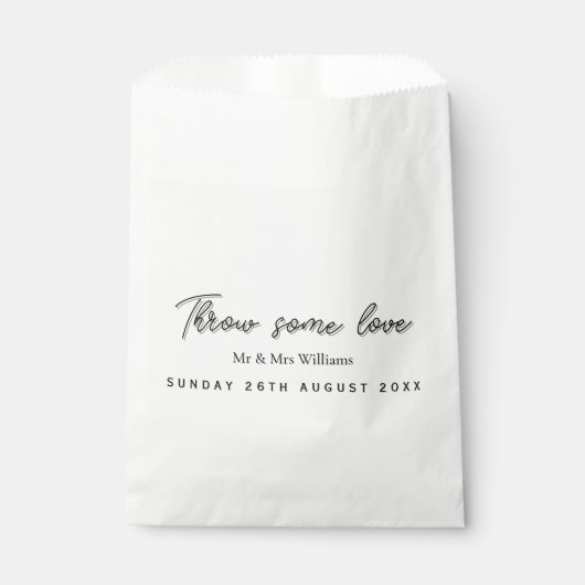 Sachets En Papier Mariage Confetti - Elégante et amusante fête Toss (Devant)