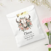 Sachets En Papier Mariage d'âge du crâne floral de la vache de l'Oue (Scellé)
