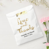 Sachets En Papier Mariage d'amour et de remerciements minimaliste bl (Scellé)