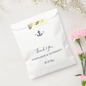 Sachets En Papier Mariage d'Ancre bleu marine Monogram (Scellé)