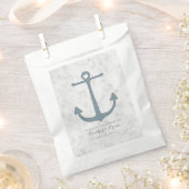 Sachets En Papier Mariage d'Ancres Blue Rustic (Coupé)