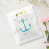 Sachets En Papier Mariage d'Ancres Turquoise Rustic (Scellé)