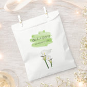 Sachets En Papier Mariage d'aquarelle blanc Calla Lilies (Coupé)