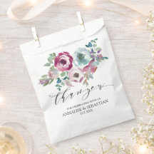 Mariage d'aquarelle florale Mint & Mauve