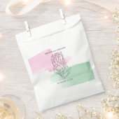 Sachets En Papier Mariage d'aquarelle King Protea (Coupé)