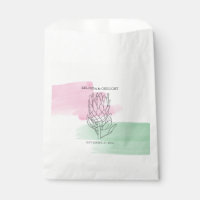Mariage d'aquarelle King Protea
