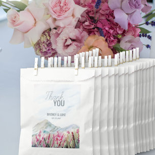 Sachets En Papier Mariage d'aquarelle Mountain Meadow
