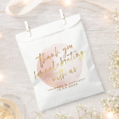 Sachets En Papier Mariage d'aquarelle rose moderne (Coupé)