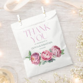 Sachets En Papier Mariage d'aquarelle rose pâle (Coupé)