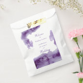 Sachets En Papier Mariage d'aquarelle ultra violet élégant (Scellé)
