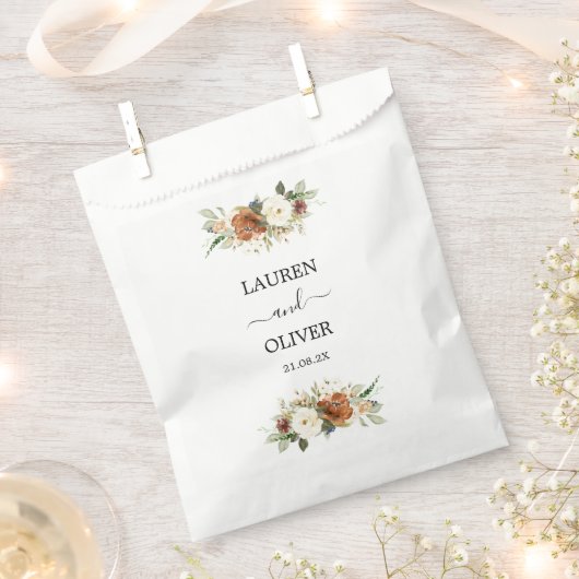 Sachets En Papier Mariage de automne (Coupé)