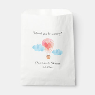 Sachets En Papier Mariage de ballon à air chaud Aquarelle
