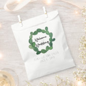 Sachets En Papier Mariage de Cactus : Bienvenue (Coupé)