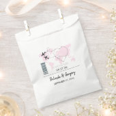 Sachets En Papier Mariage de carte d'embarquement de destination (Coupé)