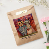 Sachets En Papier Mariage de chats mignons (Scellé)