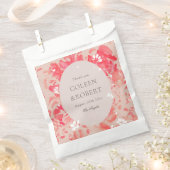 Sachets En Papier Mariage de corail rose flou rose (Coupé)