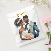 Sachets En Papier Mariage de couple afro-américain (Scellé)
