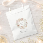 Sachets En Papier Mariage de couronne botanique moderne et chic (Coupé)