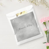 Sachets En Papier Mariage de dentelle fleurie argentée (Scellé)