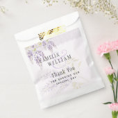 Sachets En Papier Mariage de dentelle fleurie moderne violette (Scellé)