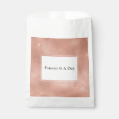 Sachets En Papier Mariage de dentelle rose Glam (Devant)