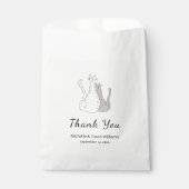 Sachets En Papier Mariage de dessin de chats mignons (Devant)