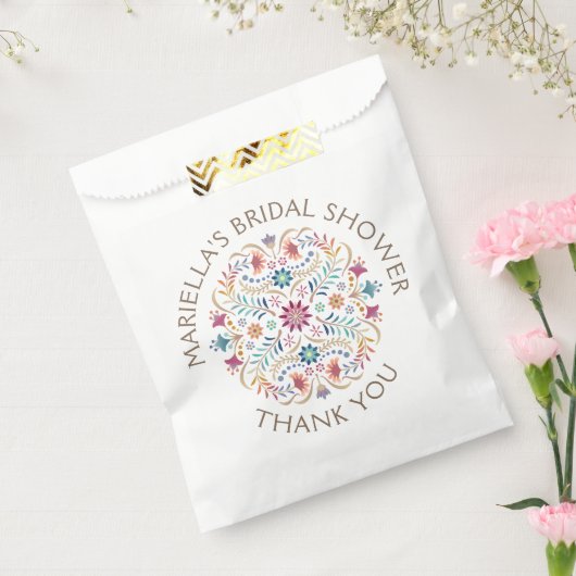 Sachets En Papier Mariage de douche d'anniversaire Fiesta Boho (Scellé)