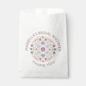 Sachets En Papier Mariage de douche d'anniversaire Fiesta Boho (Devant)