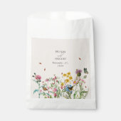 Sachets En Papier Mariage de Fleur sauvage d'aquarelle Jardin & Inse (Devant)