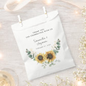 Sachets En Papier Mariage de fleurs de tournesol (Coupé)