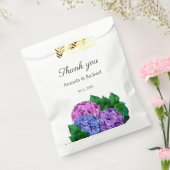 Sachets En Papier Mariage De Fleurs D'Hydrangée Bleue Et Rose (Scellé)