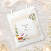 Sachets En Papier Mariage de forêt botanique Napkins (Coupé)