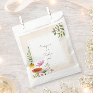 Sachets En Papier Mariage de forêt botanique Napkins