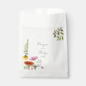 Sachets En Papier Mariage de forêt botanique Napkins (Devant)