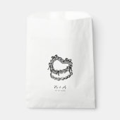 Sachets En Papier Mariage de gâteau à main fantaisie (Devant)