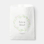 Sachets En Papier Mariage de germe floral rustique (Devant)